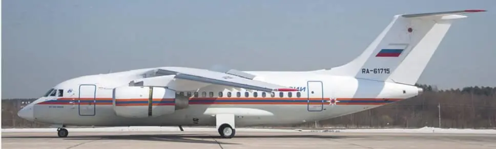 Первый Ан148100ЕМ авиации МЧС России только что совершил первую посадку на - фото 67