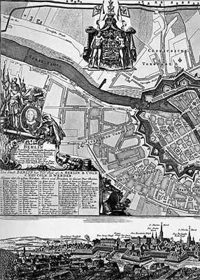 Рис 134 Карта немецкого города Берлина около 1740 года или позднее Georg - фото 143