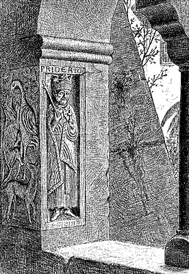 Рис 203 Иссеченное на камне изображение Фридриха Барбароссы На косяке окна - фото 213