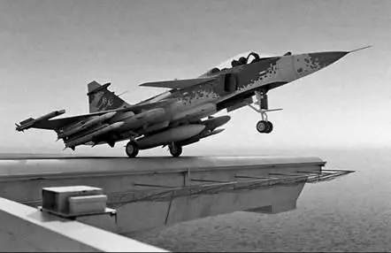 Рисунок палубного варианта истребителя Грипен Шведская компания SAAB - фото 120