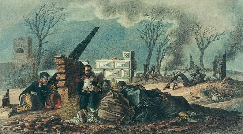 Дорога между Можайском и Крымским 18 сентября 1812 г Худ Кристиан Вильгельм - фото 56