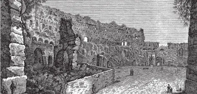 Колизей изнутри Гравюра А Спекки XVIII век В романах викторианского - фото 121
