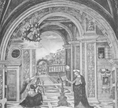 Рис 424 Благовещенье Пинтуриккьо Pinturicchio якобы 1501 год Взято из - фото 153