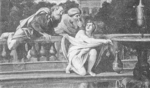Рис 57 Сусанна то есть Есфирь и старцы то есть Иван Грозный и его сын - фото 171