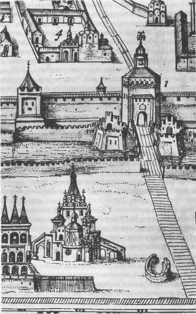 Рис 531 Спасская башня московского Кремля в XVIXVII веках Фрагмент плана - фото 195