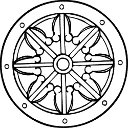 Колесо закона Колесо существования сансара Колесо символ солнечной - фото 35