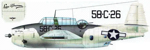 TBF1C лта ЛЛ МакФорда изС58 Его экипаж 11 января 1944 г первым на - фото 67