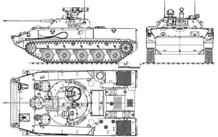 Общий вид боевой машины десанта БМД3 Механикводитель как и в БМД3 - фото 41