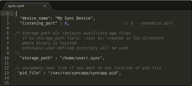Расширенные настройки доступны через конфигурационный файл syncconf Для этого - фото 93