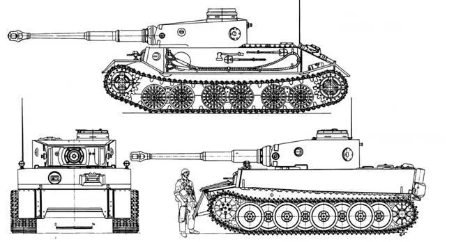 Вверху проект тяжелого танка VK4501P В низу опытный образец тяжелого - фото 25