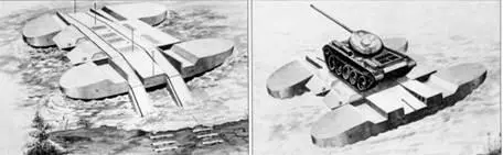 Эскиз первоначального варианта самоходного парома К71 Март 1951 г Слева - фото 38