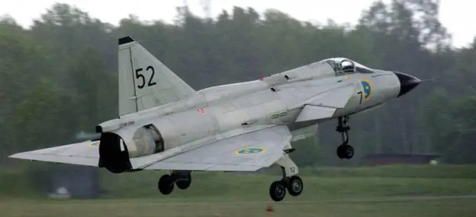 SAAB AJS37 Вигген Хантер F58A и J32D Лансен Фото Дмитрия Пичугина - фото 74