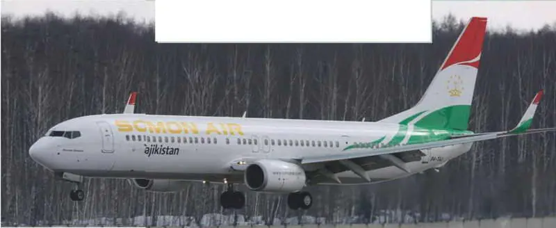 Флагман таджикской гражданской авиации новый Boeing 737900ER с говорящей - фото 48