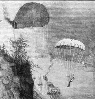 Опасный спуск с парашютом Турне Августа Годрона Летом 1889 года в Москве - фото 106