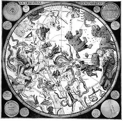 Рис 442 Северное полушарие звездного неба James Barlow London 1790 - фото 413