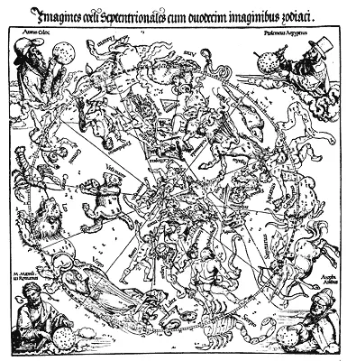 Рис 447 Карта северного полушария звездного неба нарисованная А Дюрером в - фото 421
