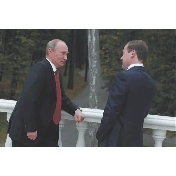 Встреча ВПутина и ДМедведева в НовоОгареве 2012 РИА НОВОСТИ - фото 342