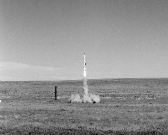 Старт ракеты Аэроби150 Вторая серия экспериментальных пусков Рокунов - фото 13