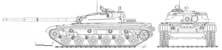 Общий вид танка Объект 432 выпуска с сентября 1964 г При подготовке танка к - фото 181
