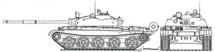 Общий вид танка Т62 выпуска 1964 г Танк Т62 оснащенный гусеницами с РМШ - фото 168