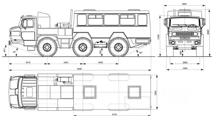 Основные размеры автомобиля Гидроход49061 Наиболее подходящим кузовом - фото 53