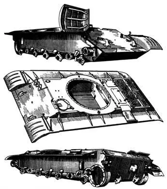 Корпус танка Т54А Башня танка литая с переменной толщиной брони от 48 до - фото 163