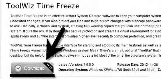 После чего запускаем установку программы ToolWiz Time Freeze Перезапускаем - фото 231