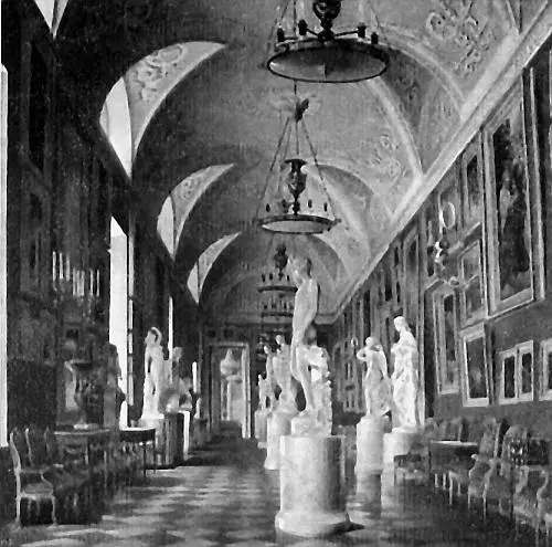 Юсуповский дворец Картинная галерея Античный зал Фотография 1900х гг - фото 427