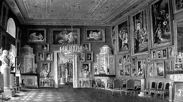 В С Садовников Римский зал Юсуповского дворца 1850 гг Акварель К 1837 - фото 428