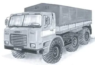 Проект автомобиля ЭИЛ132РМ с кабиной над двигателем Технические параметры - фото 58