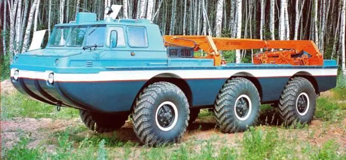 Грузовая амфибия ЗИЛ4906 из первой опытной партии 1975 г ЗИЛ4906 с - фото 108