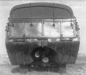 Плавающий автомобиль ДАЗ485 Вид сзади Хорошо видны 3лопастный винт - фото 35