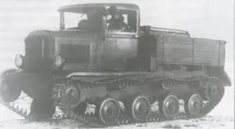 Быстроходный артиллерийский трактор ГАЗ22 на испытаниях зимой 1941 г В - фото 94