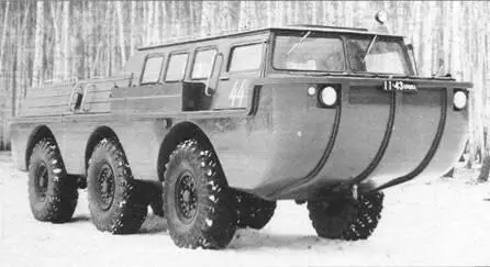 Обкатка амфибии 49042 в Чулково Зима 19721973 гг На испытаниях машины - фото 105