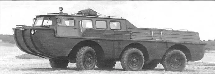 Испытания амфибии 49042 на шинах 1200R20 на песчаной косе р Оки - фото 112