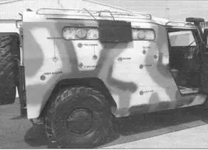 Бронезащита Iveco LMV М65 имеет много ослабленных зон в том числе ниши дверных - фото 32