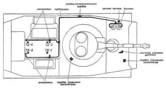 Размещение оборудования системы УА ППО в танке ПТ76Б с 1965 г Система - фото 169