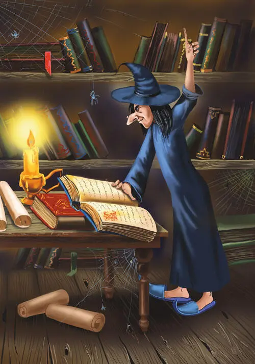 Дело в том что новые заклинания которые ведьма черпала из найденных книг - фото 4
