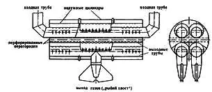 Опытный глушитель рыбий хвост танка Т3485 Устройство для глушения шума - фото 156