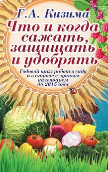 Галина Кизима - Что и когда сажать, защищать и удобрять. Годовой цикл работ с лунным календарем до 2015 года