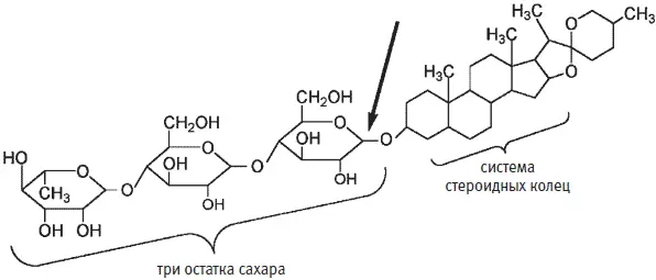 Структура сарсапонина сапонина из сарсапариля Было известно что удалить - фото 195