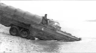 Вход ЗИЯ485А в воду Пироговского водохранилища Ноябрь 1958 г Движение - фото 93