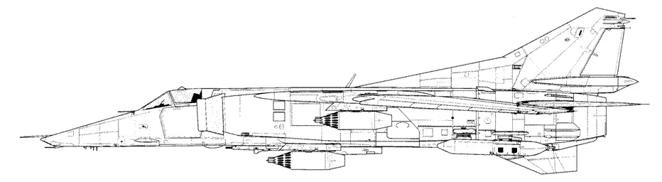 МиГ23БН 3224 На подфюзеляжных и крыльевых пилонах блоки УБ32 МИГ23Б - фото 132