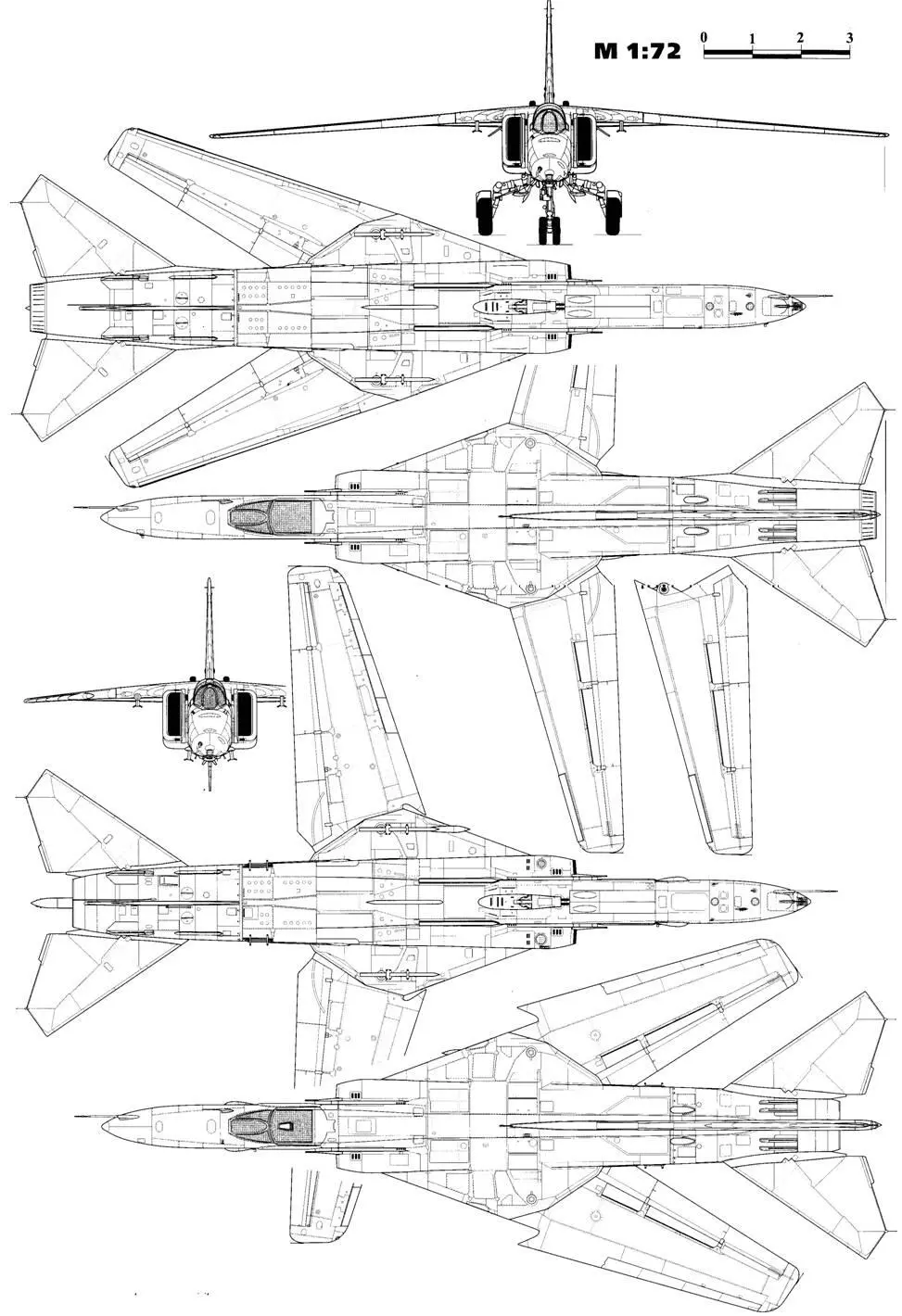 МИГ23Б 3224 вид спереди Крыло в выпущенном положении МиГ23Б 3224 - фото 133