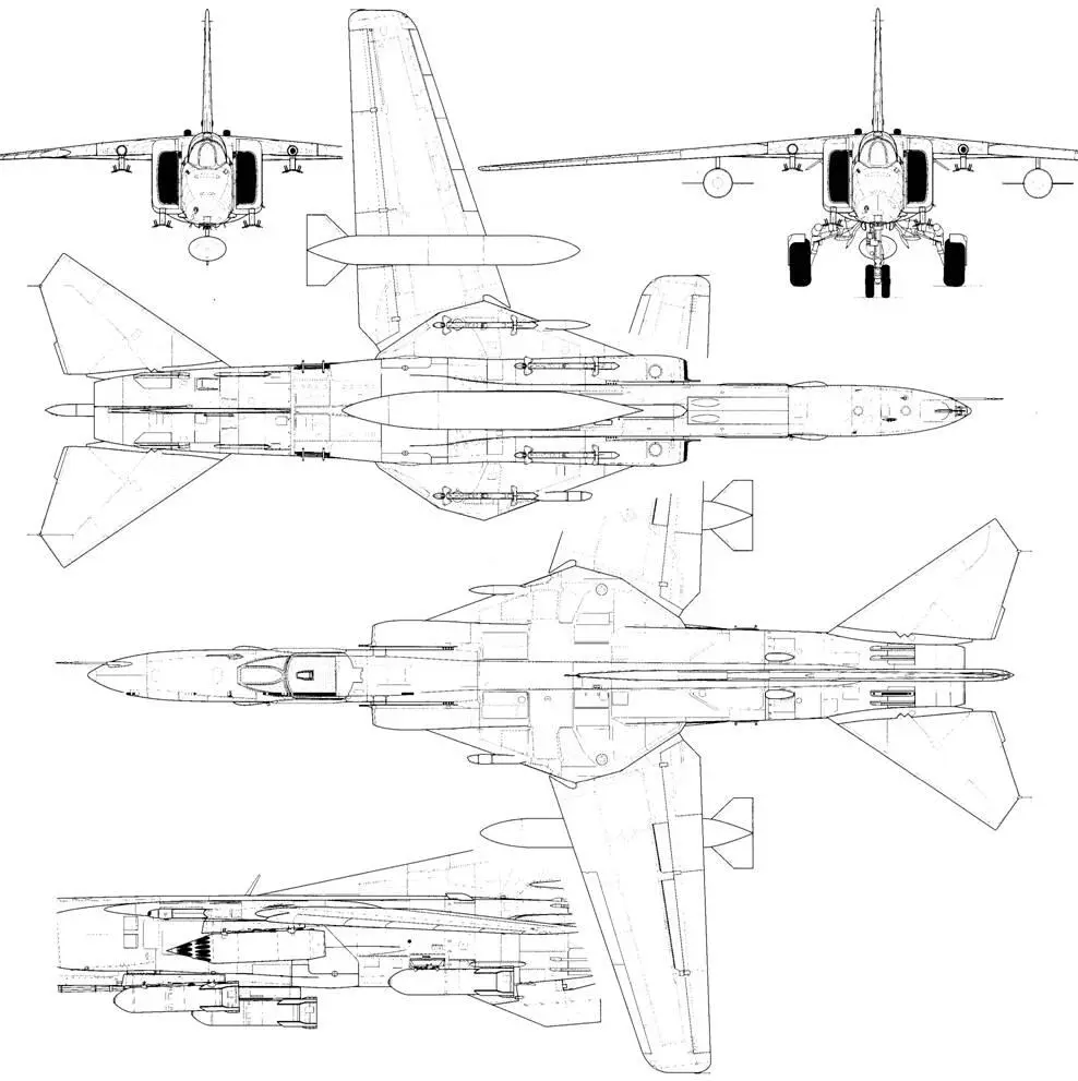 МиГ27 3225 вид спереди МиГ27 3225 вид спереди стремя ПТБ800 - фото 134