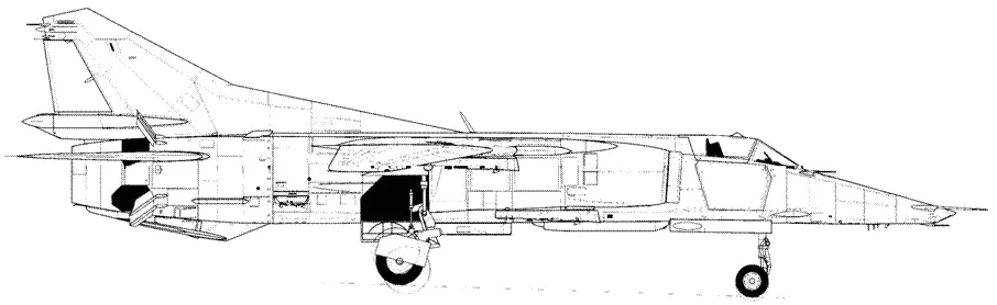 МиГ27 3225 правый борт Ходынка борт 51 Шасси и тормозные щитки выпущены - фото 139