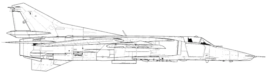 МиГ27М 3229 правый борт МАКС93 МиГ27М 3229Л Подвески на - фото 141