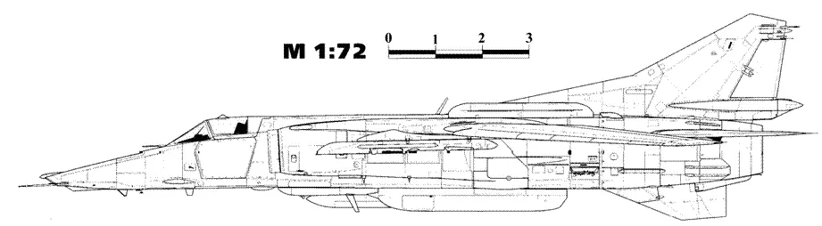 МиГ27К 3226 Кубинка апрель 1992 г с контейнером Вьюга МиГ27К 32 - фото 146