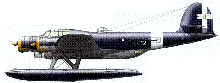 CANT Z506B из состава 144й разведывательной эскадрильи итальянских ВВС 1941 - фото 33