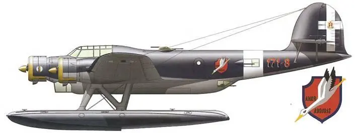 CANT Z506B с верхней турелью Капрони Ланчиани Дельта тип Е Caproni Lanciani - фото 35